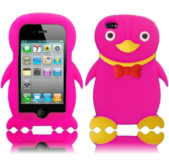 Case Pingüim Rosa